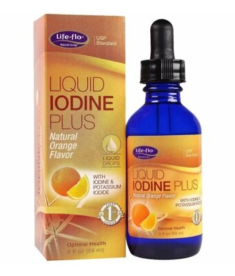 Йод плюс Life Flo Liquid Iodine Plus зі смаком апельсина, 59 мл