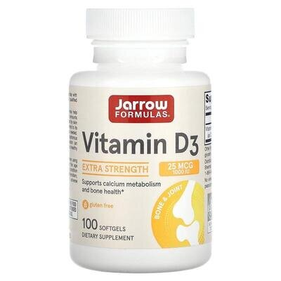 Вітамін D3 Jarrow Formulas капсули по 1000 МО №100