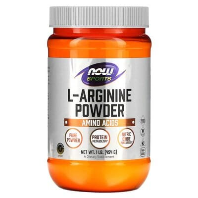 L-аргінін NOW Sports L-Arginine порошок, 454 г