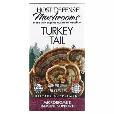 Гриб Трутовик різнокольоровий Fungi Perfecti Turkey Tail, 120 вегетаріанських капсул