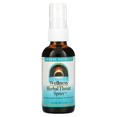 Спрей для горла заспокійливий Source Naturals Wellness Herbal Throat Spray, 59,14 мл