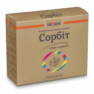 Сорбіт (Sorbitol) натуральний цукрозамінник порошок, 500 г