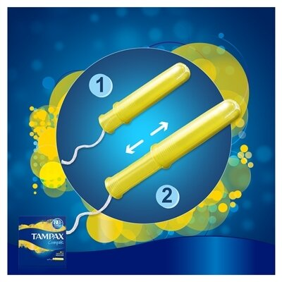 Тампони Tampax Compak Regular з аплікатором, 2 краплі, 16 штук