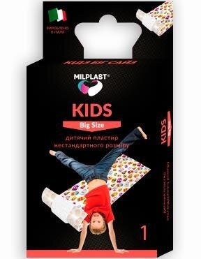 Пластир медичний Milplast KIDS Big Size для ран дитячий, нестандартного розміру 50 см х 6 см, 1 штука
