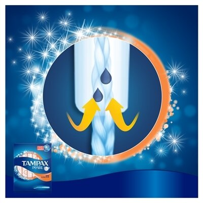 Тампони Tampax Pearl Super Plus з аплікатором, 4 краплі, 18 штук