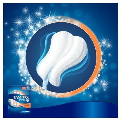 Тампони Tampax Pearl Super Plus з аплікатором, 4 краплі, 18 штук