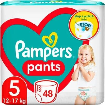 Підгузки-трусики Pampers Pants дитячі розмір 5, 12-17 кг, 48 шт