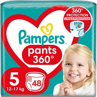 Підгузки-трусики Pampers Pants дитячі розмір 5, 12-17 кг, 48 шт