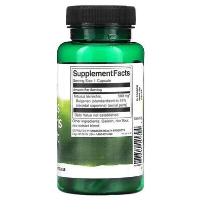 Трибулус Swanson Extract капсули по 500 мг №60