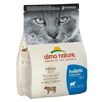 Корм сухий Almo Nature Holistic Cat для стерилізованих котів з яловичиною, 2 кг