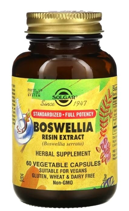 Босвелії екстракт Solgar Boswellia Resin Extract вег. капсули №60
