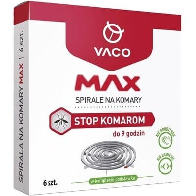 Спіралі від комарів Vaco Max, 6 штук