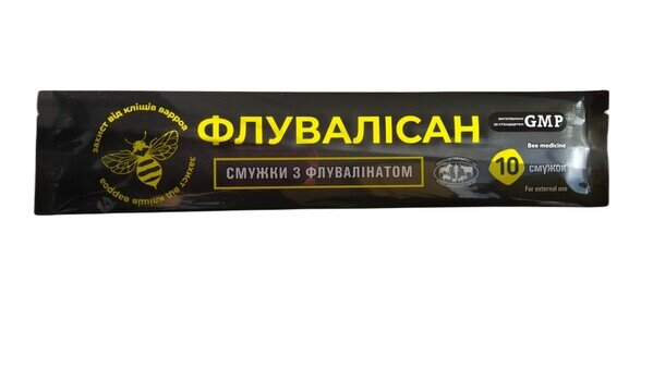 Флувалісан проти вароатозу бджіл, 10 смужок