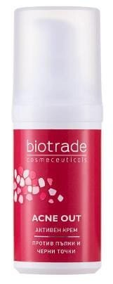 Крем для обличчя Biotrade Acne Out активний для проблемної шкіри з вуграми та комедонами, 30 мл