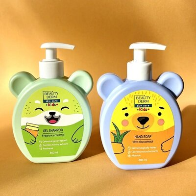 Гель-шампунь для купання Beauty Derm Kids дитячий 2 в 1 з ароматом карамелі, 300 мл