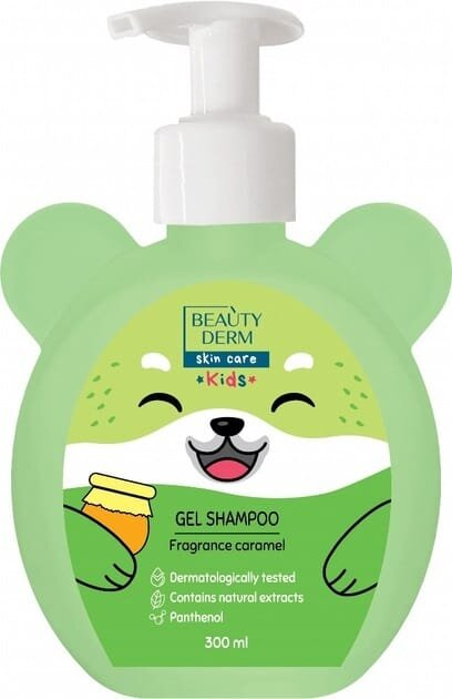 Гель-шампунь для купання Beauty Derm Kids дитячий 2 в 1 з ароматом карамелі, 300 мл
