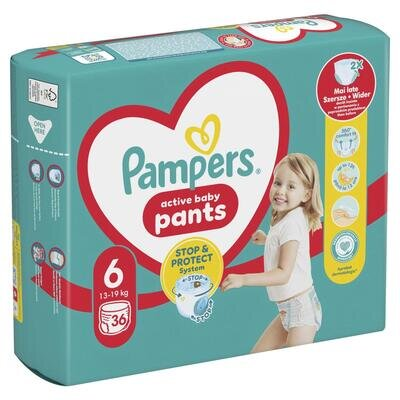 Підгузки-трусики Pampers Pants дитячі розмір 6, 14-19 кг, 36 шт