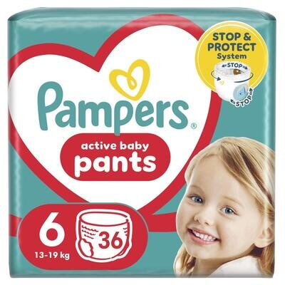 Підгузки-трусики Pampers Pants дитячі розмір 6, 14-19 кг, 36 шт