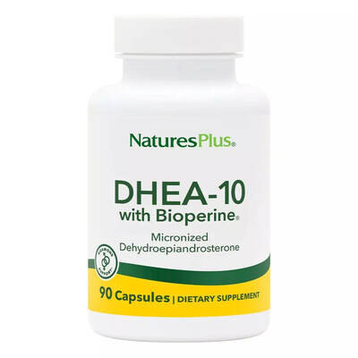 Дегідроепіандростерон з біоперином Nature's Plus DHEA-10 With Bioperine 10 мг вег. капсули №90