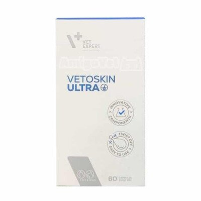 ВетоСкін Ультра VetExpert VetoSkin Ultra для собак та кішок, 60 капсул
