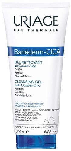 Гель Uriage Bariederm Cica очищуючий з міддю і цинком, 200 мл