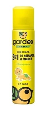 Аерозоль від комарів і мошки Gardex Baby дитячий, 80 мл