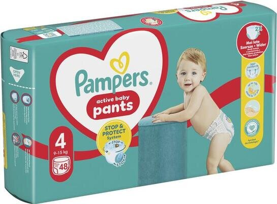 Підгузки-трусики Pampers Pants дитячі розмір 4, 9-15 кг, 48 шт
