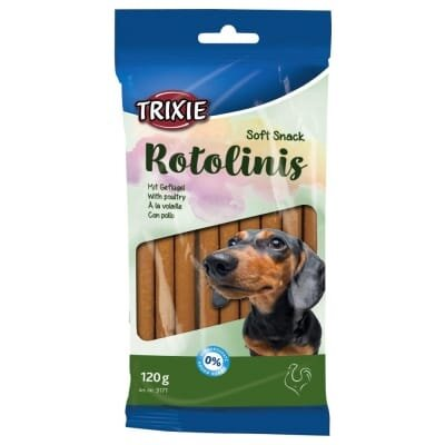 Ласощі для собак Trixie 3171 Rotolinis з м'ясом свійської птиці, 120 г/12 см (12шт/уп)