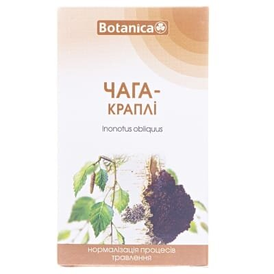 Чага краплі по 50 мл у флак.