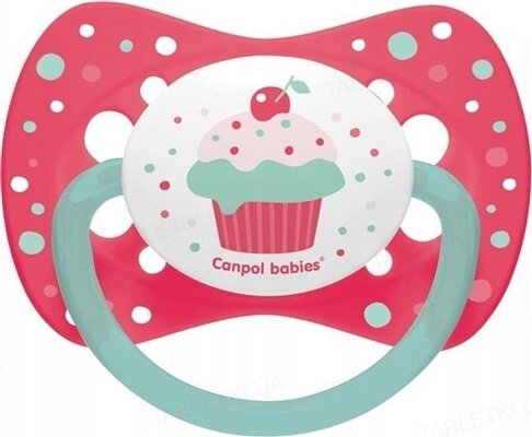 Пустушка силіконова Canpol Babies симетрична 23/956_cor, 18 місяців, 2 шт
