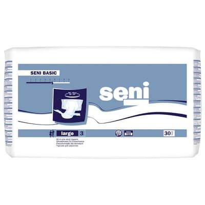 Підгузки для дорослих Seni Basic large, розмір 3, 30 штук