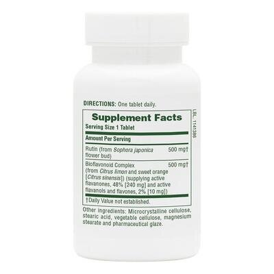 Рутин Nature's Plus Biorutin 1000 мг, 60 таблеток