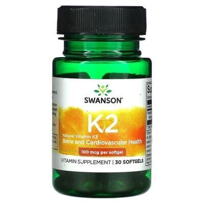 Вітамін K2 Swanson капсули по 100 мкг №30