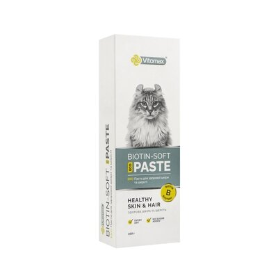 ЕКО Паста Vitomax для здорової шкіри та шерсті котів, 100 г
