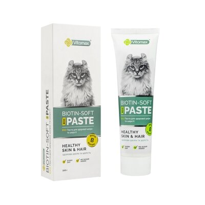 ЕКО Паста Vitomax для здорової шкіри та шерсті котів, 100 г
