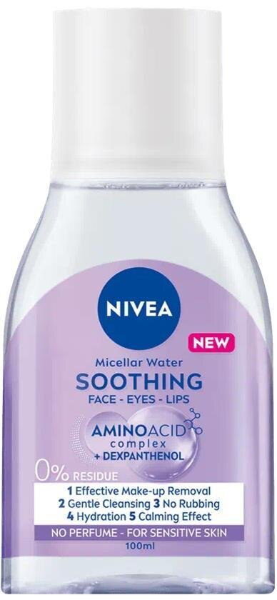 Міцелярна вода Nivea Soothing Заспокійлива для чутливої шкіри (82511), 100 мл