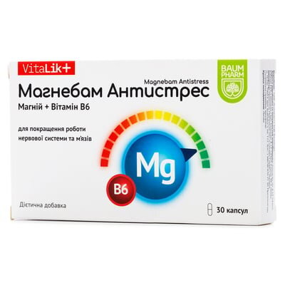 Магнебам Антистрес Baum Pharm капсули №30