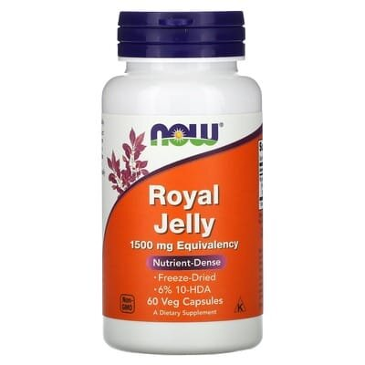Маточне молочко NOW Royal Jelly 1500 мг м'які капсули №60