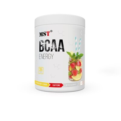 Комплекс амінокислот MST Nutrition BCAA Energy полуниця-лайм, 315 г