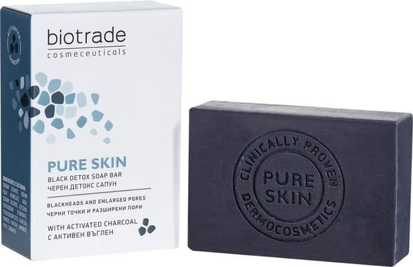 Мило-детокс Biotrade Pure Skin для шкіри обличчя та тіла з розширеними порами, 100 г