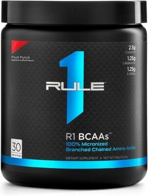 Амінокислота R1 (Rule One) BCAAs фруктовий пунш, 222 г