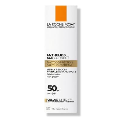 Засіб сонцезахисний La Roche-Posay Anthelios Age Correct проти зморшок і пігментації для чутливої шкіри, SPF50, 50 мл