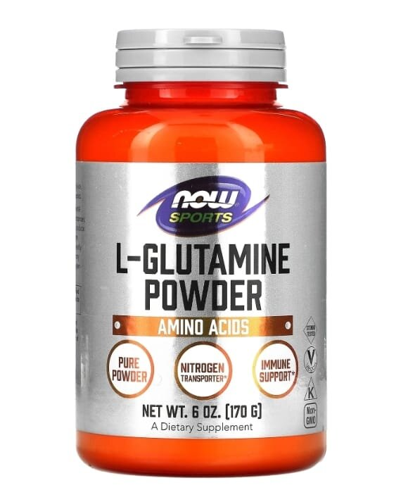 L-глютамін NOW Sports L-Glutamine порошок, 170 г