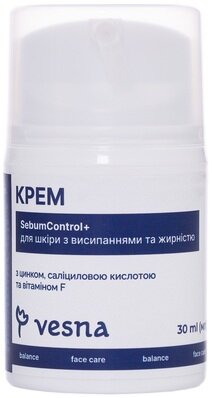 Крем для обличчя Vesna для проблемної шкіри, 30 мл