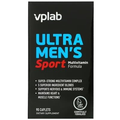 Мультивітамінна формула для чоловіків VPLab Ultra Men's Sport Multivitamin Formula, 90 каплет