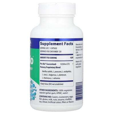 Пробіотики Про-Біо Enzymedica Pro-Bio, 120 капсул
