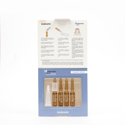 Сироватка для обличчя Babaria Hyaluronic Acid в ампулах зволожуюча з гіалуроновою кислотою, 5 шт х 2 мл