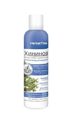 Шампунь Herbal Time хініновий міцелярний, 200 мл