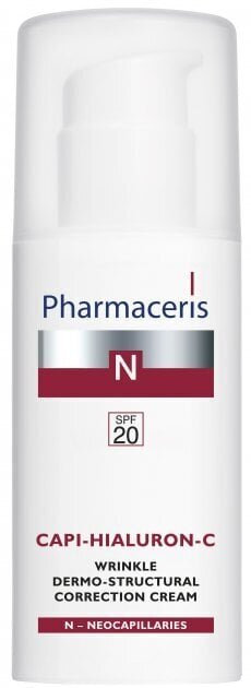 Крем для обличчя Pharmaceris N Capi-Hialuron-C SPF20 дермаструктуруючий коригуючий зморшки, 50 мл