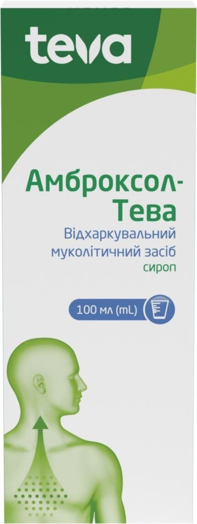 Амброксол-Тева сироп 15 мг/5 мл по 100 мл у флак.